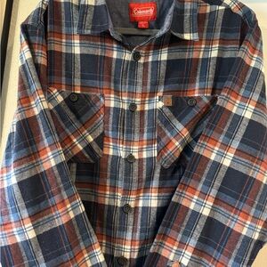 Coleman Blue and Orange Plaid Shirt